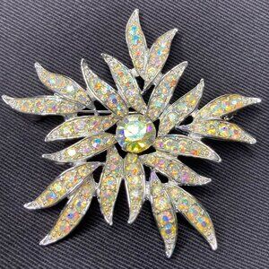 Vintage Sarah Coventry Aurora Borealis Brooch